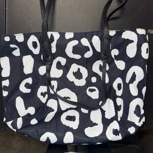 Stylish Black and White Tote Bag